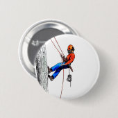 Badge Rond 5 Cm Tree Surgeon Arborist (Devant & derrière)