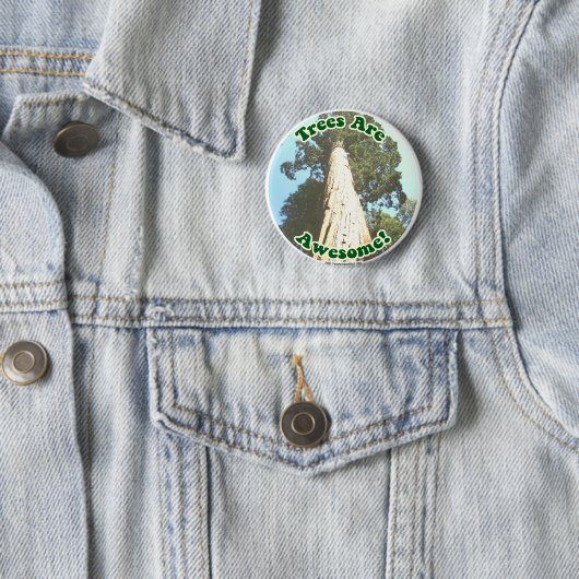 Badge Rond 5 Cm Trees are Awesome! (En situation)