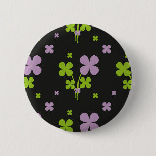 Badge Rond 5 Cm Trèfle