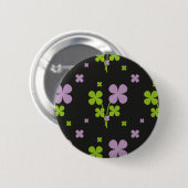 Badge Rond 5 Cm Trèfle (Devant & derrière)