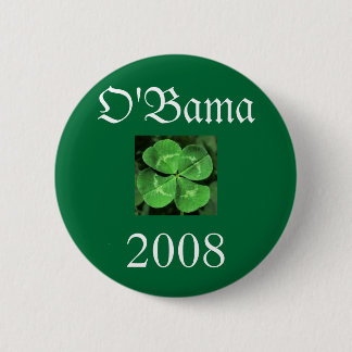 Badge Rond 5 Cm trèfle 2, O'Bama, 2008