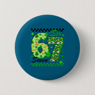 Badge Rond 5 Cm Trèfle arc-en-ciel drôle St-Patrick hommes garçon