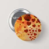 Badge Rond 5 Cm Trending love coeurs, accessoires. Saint Valentin (Devant & derrière)