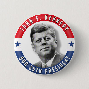 Badge Rond 5 Cm Trente-cinquième mémorial de président POTUS de