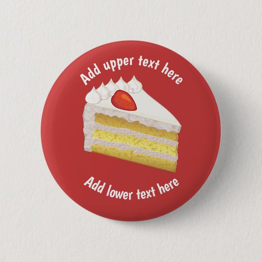 Badge Rond 5 Cm Tres Leches Gâteau d'anniversaire pour votre propr (Devant)