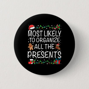 Badge Rond 5 Cm Très Probable D'Organiser Tous Les Présents Famill