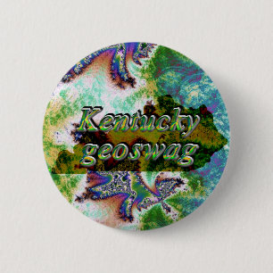 Badge Rond 5 Cm Trésor de cadeaux de Geocaching de butins du