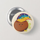 Badge Rond 5 Cm Trésor de la Saint-Patrick (Devant & derrière)