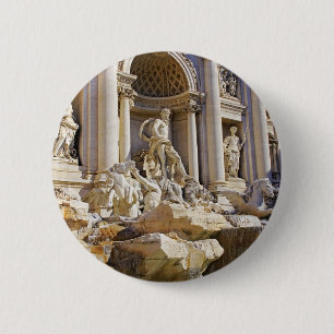 Badge Rond 5 Cm Trevi fountain