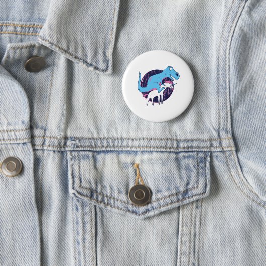 Badge Rond 5 Cm Trex équitation Unicorn (En situation)