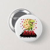 Badge Rond 5 Cm Trex Rawr (Devant & derrière)