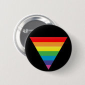 Badge Rond 5 Cm triangle d'arc-en-ciel (Devant & derrière)
