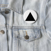 Badge Rond 5 Cm triangle de hippie (En situation)