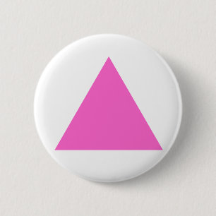 Badge Rond 5 Cm Triangle rose