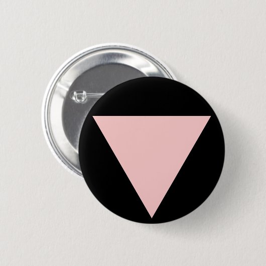 Badge Rond 5 Cm triangle rose (Devant & derrière)