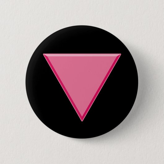 Badge Rond 5 Cm Triangle rose de gay pride (Devant)