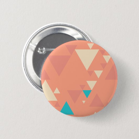 Badge Rond 5 Cm Triangles abstraites (Devant & derrière)