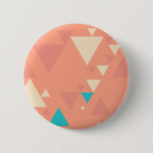 Badge Rond 5 Cm Triangles abstraites