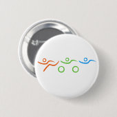 Badge Rond 5 Cm Triathlon cool et design unique (Devant & derrière)