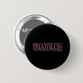 Badge Rond 5 Cm Triathlon - la fierté est Forever (Devant & derrière)