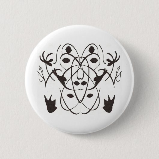 Badge Rond 5 Cm Tribal 2 (Devant)