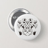 Badge Rond 5 Cm Tribal 2 (Devant & derrière)