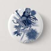 Badge Rond 5 Cm Tribu 10 d'indigo (Devant)