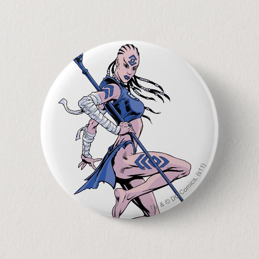 Badge Rond 5 Cm Tribu 1 d'indigo (Devant)