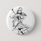 Badge Rond 5 Cm Tribu 3 d'indigo (Devant)