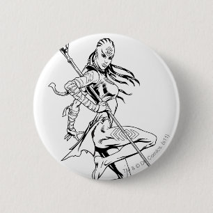 Badge Rond 5 Cm Tribu 3 d'indigo