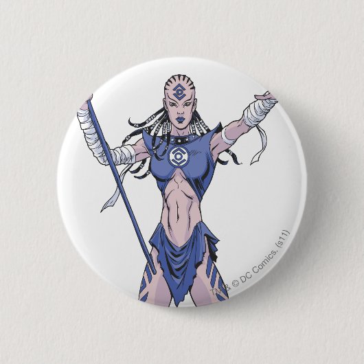 Badge Rond 5 Cm Tribu 4 d'indigo (Devant)
