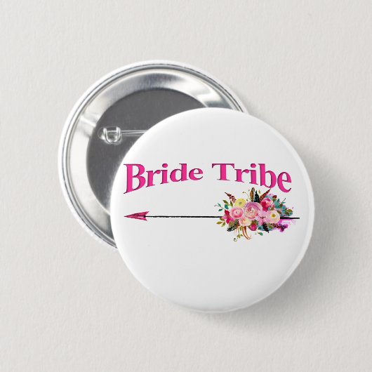 Badge Rond 5 Cm tribu des Boho Bride (Devant & derrière)