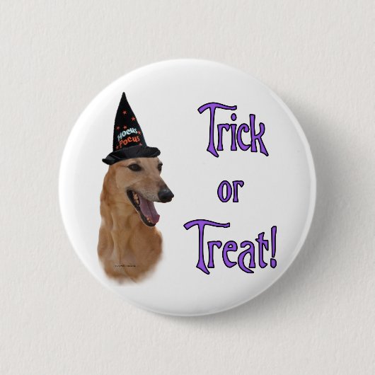 Badge Rond 5 Cm Trick gris (rouge) (Devant)