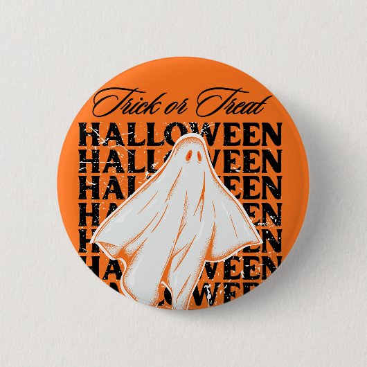Badge Rond 5 Cm trick or treat (Devant)