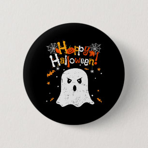 Badge Rond 5 Cm Trick Ou Treat Ghost Happy Halloween Pour Hommes F