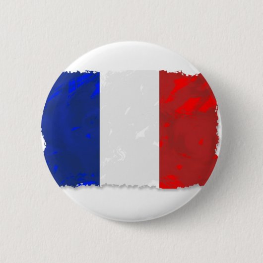Badge Rond 5 Cm Tricolore français (Devant)