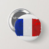 Badge Rond 5 Cm Tricolore français (Devant & derrière)