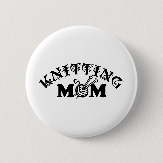 Badge Rond 5 Cm Tricot maman (Devant)