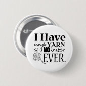 Badge Rond 5 Cm Tricot Pas Suffisamment Fer Artisanat Humour (Devant & derrière)