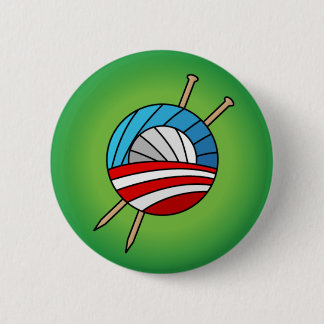Badge Rond 5 Cm Tricoteuses pour le bouton d'Obama