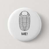 BADGE ROND 5 CM TRILOBITE JE ! (Devant)