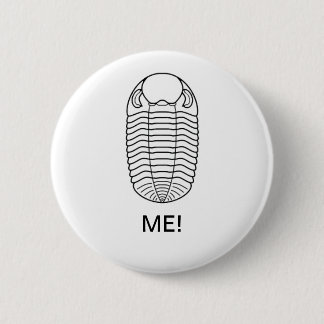 BADGE ROND 5 CM TRILOBITE JE !