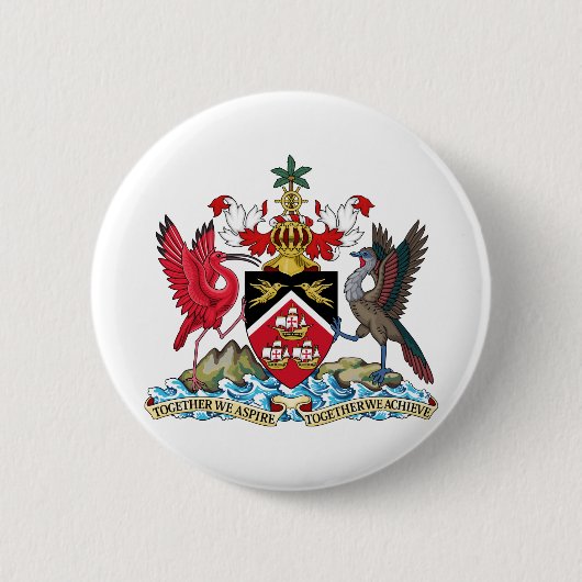 Badge Rond 5 Cm trinidad et tobago emblem (Devant)