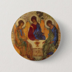 Badge Rond 5 Cm Trinité de Rublev au Tableau