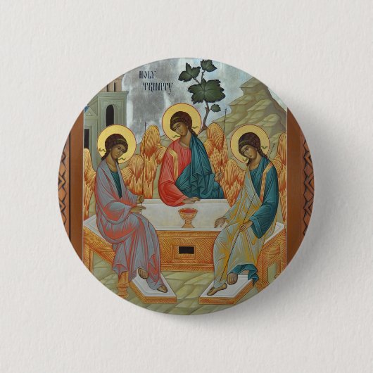 Badge Rond 5 Cm Trinité sainte (Devant)