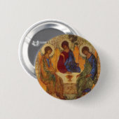 Badge Rond 5 Cm Trinity Rublev à la table (Devant & derrière)