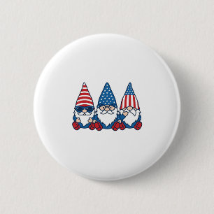 Badge Rond 5 Cm Trio de gnomes patriotiques dessin de t-shirt vect