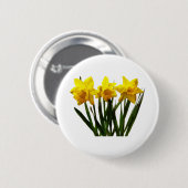 Badge Rond 5 Cm Trio de jonquille (Devant & derrière)