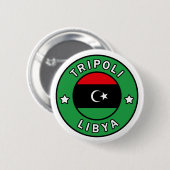 Badge Rond 5 Cm Tripoli Libye (Devant & derrière)
