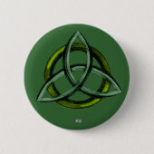 Badge Rond 5 Cm Triquetra (vert) (Devant)